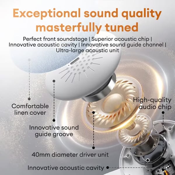 🏆🎁S1 Ultra-Thin Bluetooth Pillow Speaker – Bluetooth 6.0 Bone Conduction, Sleep-Friendly & Side Sleeper Comfort