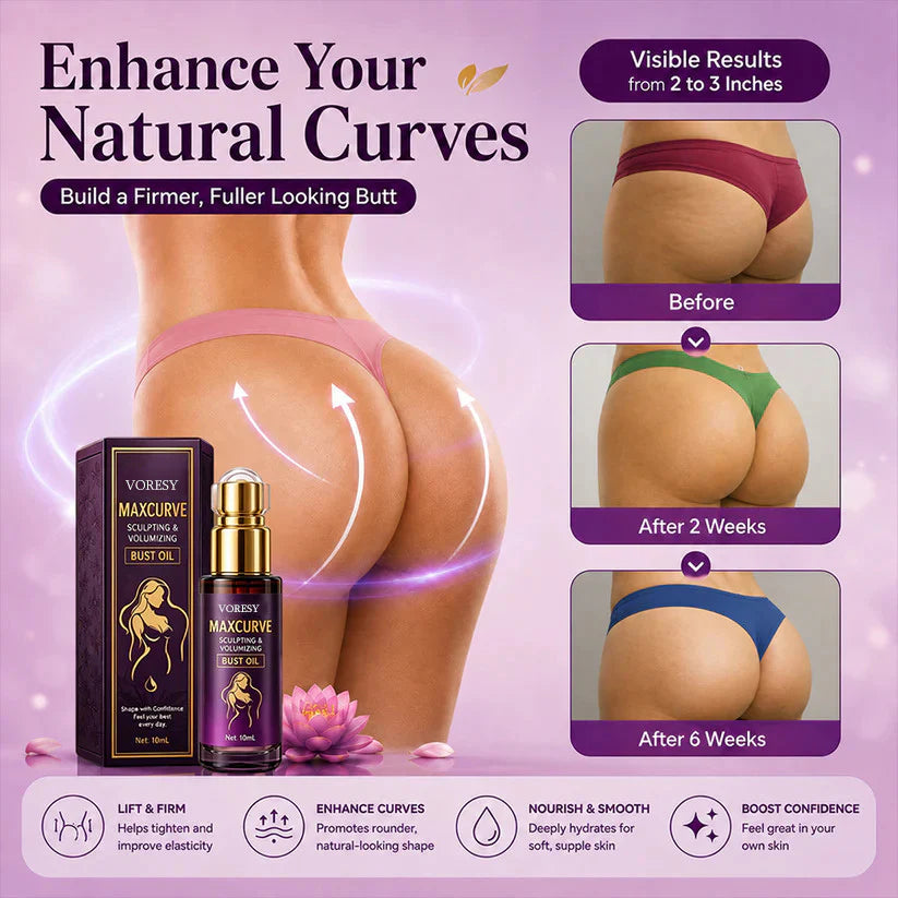 MaxCurve Multi-Zone Sculpting Oil – Lift, Volume & Curve for Bust & Butt