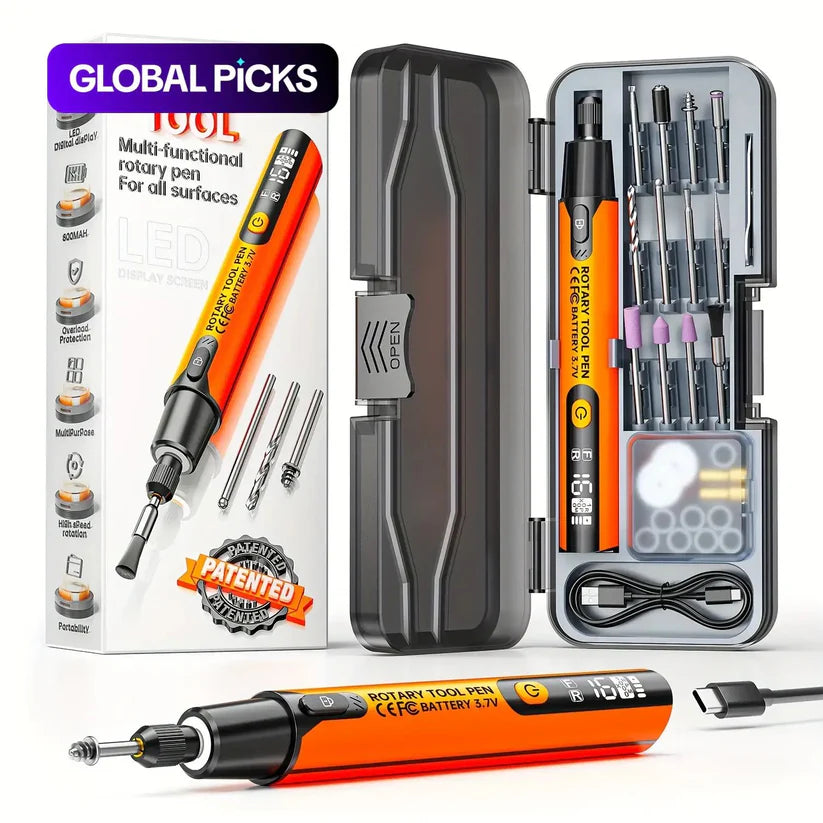 39pcs USB-Powered Electric Grinding & Polishing Tool Set