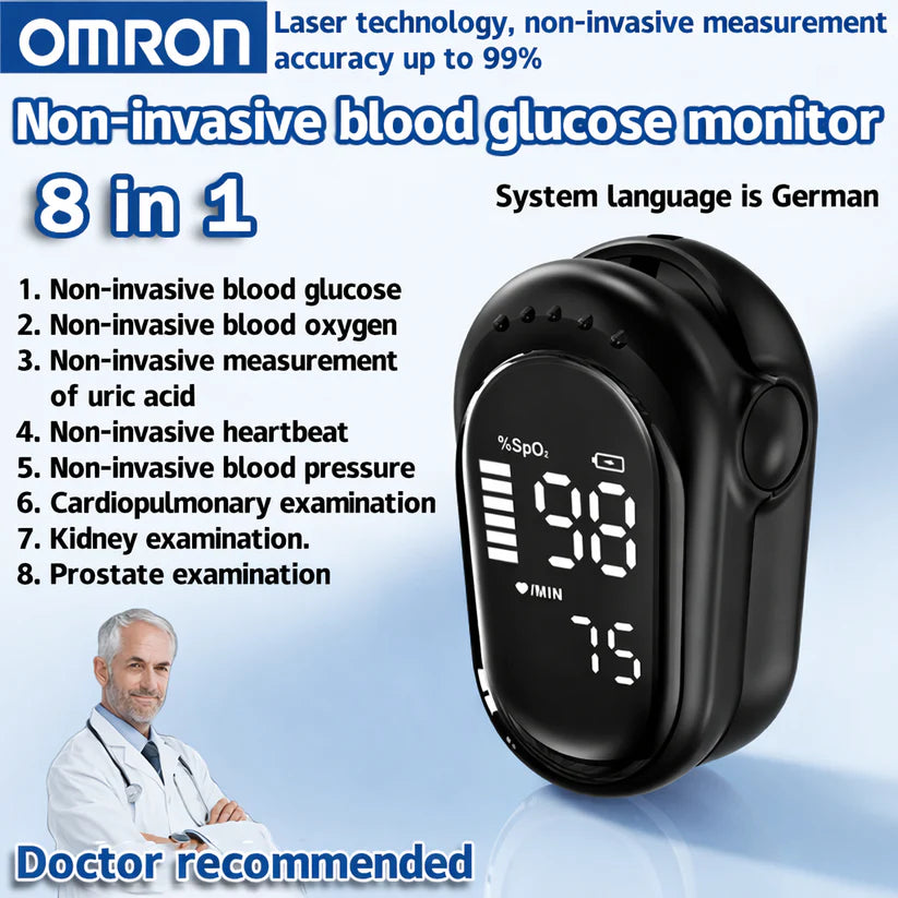 Omron™ Non-Invasive Blood Glucose Monitor | High-Precision 99.9% Accuracy | TGA Certified