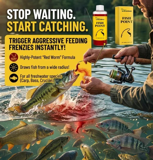 🎣 Concentrated Fish Attractant Liquid – 🐟Fast-Acting Red Worm Formula -8JX3