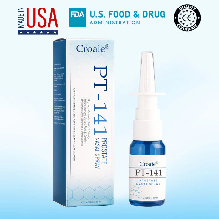 Croaie® PT-141 Prostate Nasal Spray🧠 The Direct-Absorption Nasal Spray: Boosts Prostate Comfort in Weeks.