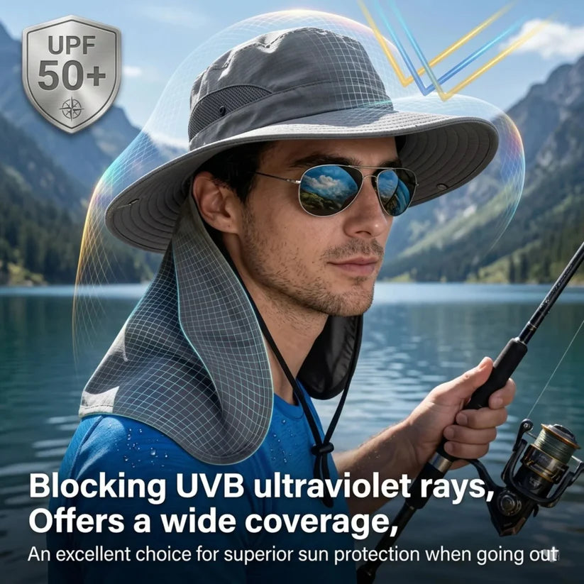 💥 2026 Father's Day 50% OFF ✨ 3-in-1 Summer Sun Hat with UPF 50+ UV Protection Outdoor