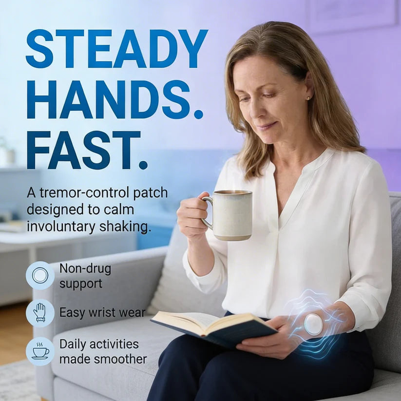 🔥 Hot Sale 70% OFF 🔥 Steadix™ Hands Tremor Control Patch | Drug-Free, Non-Invasive