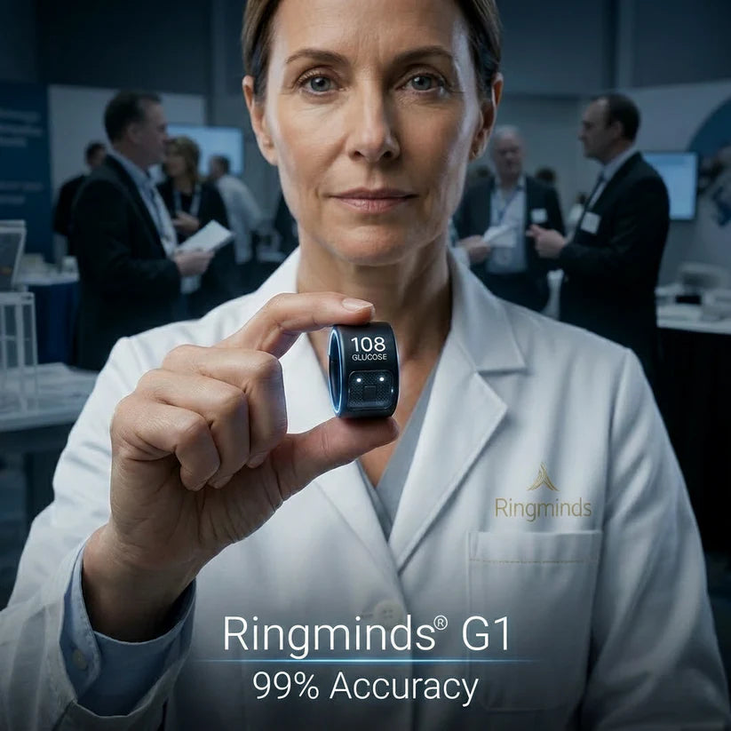 🎉 70% OFF Launch Offer🏆Ringminds® G1 Non-Invasive Smart Ring