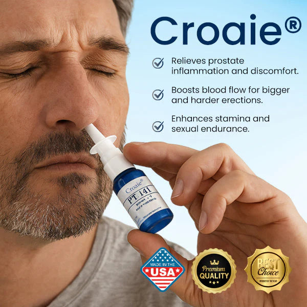 Croaie® PT-141 Prostate Nasal Spray🧠 The Direct-Absorption Nasal Spray: Boosts Prostate Comfort in Weeks.