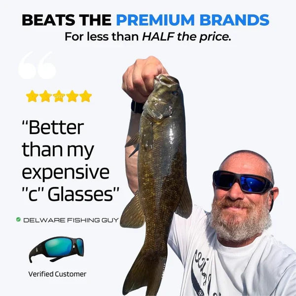 🎣HD Polarized Fishing Sunglasses - Anti-Glare UV400 Sunglasses for Fly & Offshore Fishing