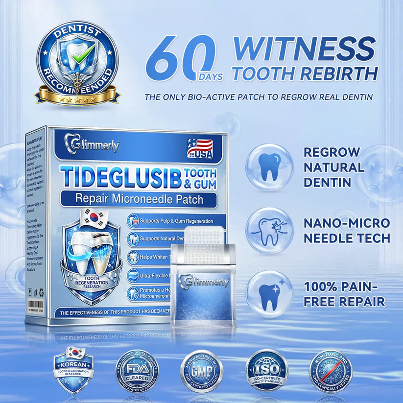 Glimmerly® Tooth & Gum Repair Clinical-Grade Microneedle Patches