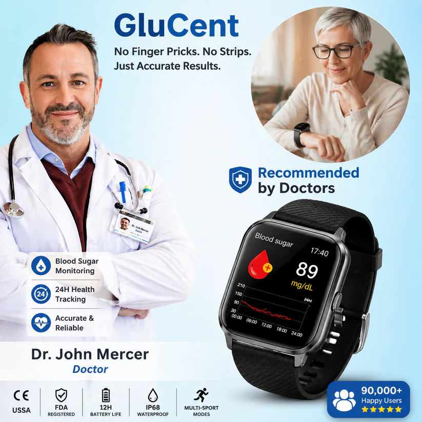 🔥Final 2 Hours – Limited Stock Left🏆GluCent™ Non-Invasive Smart Blood Sugar Tracking Device 99.9% Accuracy