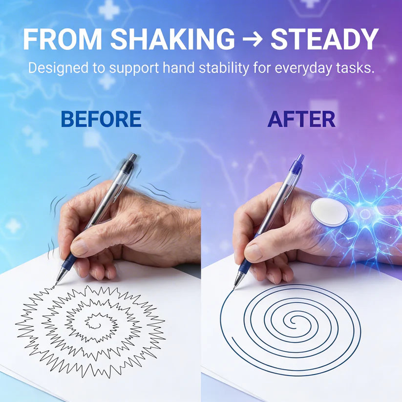 🔥 Hot Sale 70% OFF 🔥 Steadix™ Hands Tremor Control Patch | Drug-Free, Non-Invasive
