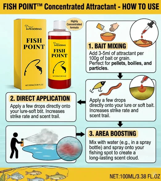 🎣 Concentrated Fish Attractant Liquid – 🐟Fast-Acting Red Worm Formula -8JX3