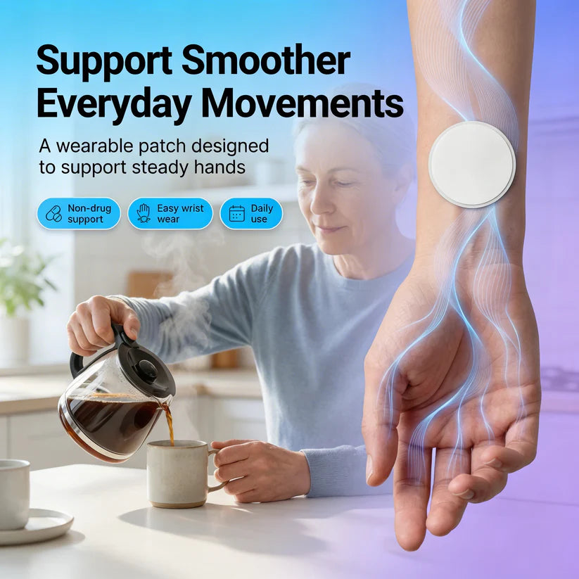 🔥 Hot Sale 70% OFF 🔥 Steadix™ Hands Tremor Control Patch | Drug-Free, Non-Invasive
