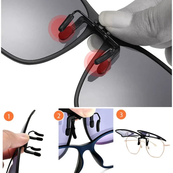 New type sunglasses eyeglass clip