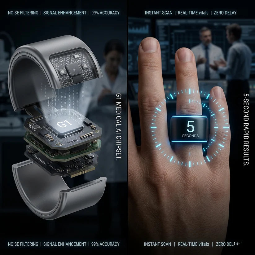 🎉 70% OFF Launch Offer🏆Ringminds® G1 Non-Invasive Smart Ring