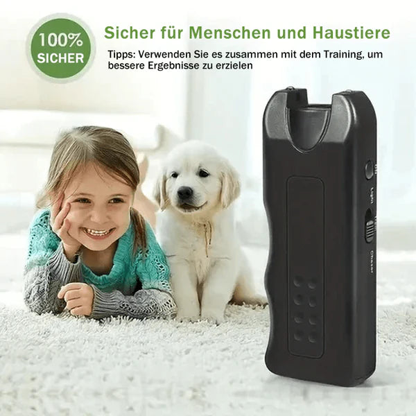 🎁Hand-held, luminous ultrasonic dog repeller for bark control