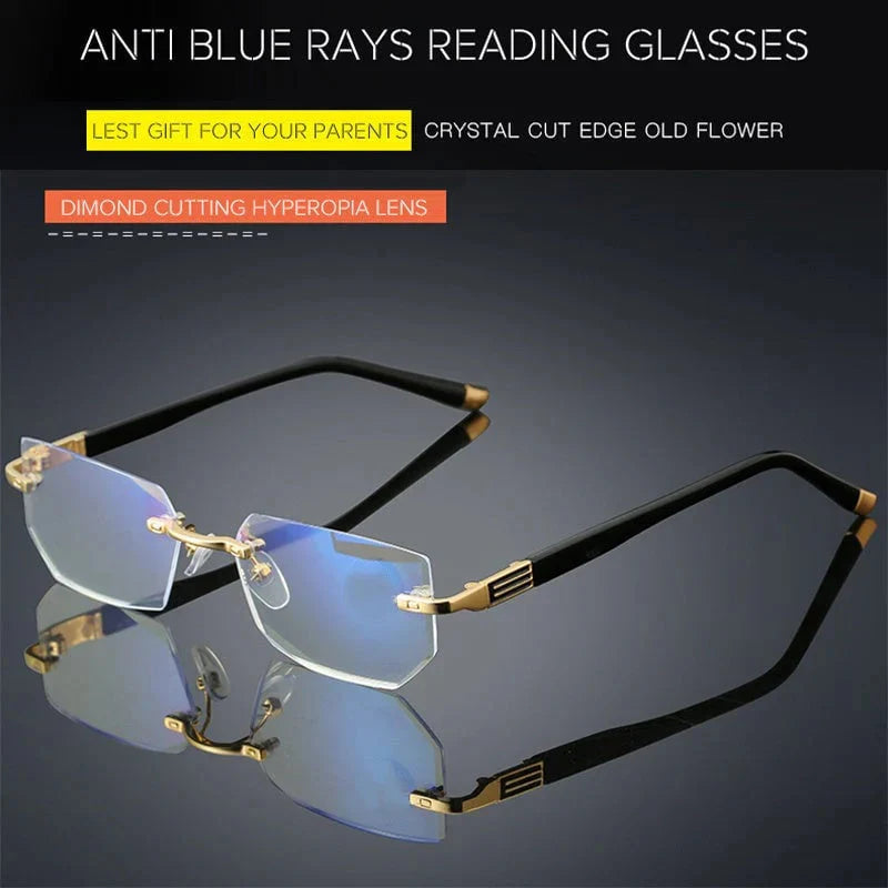 💥 LIMITED TIME OFFER!🔥Sapphire high hardness✨Anti blue progressive Far And Near Dual-Use Reading Glasses
