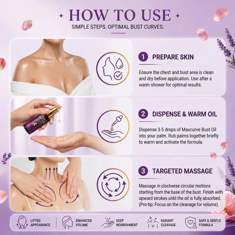 MaxCurve Multi-Zone Sculpting Oil – Lift, Volume & Curve for Bust & Butt