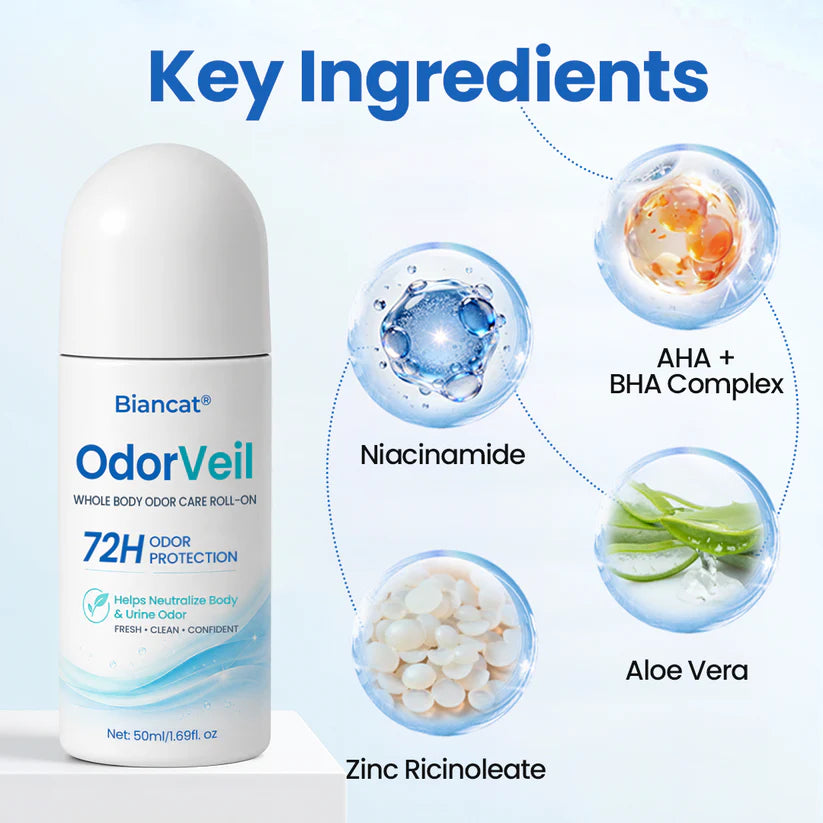 Biancat® OdorVeil Whole Body Odor Care Roll-On
