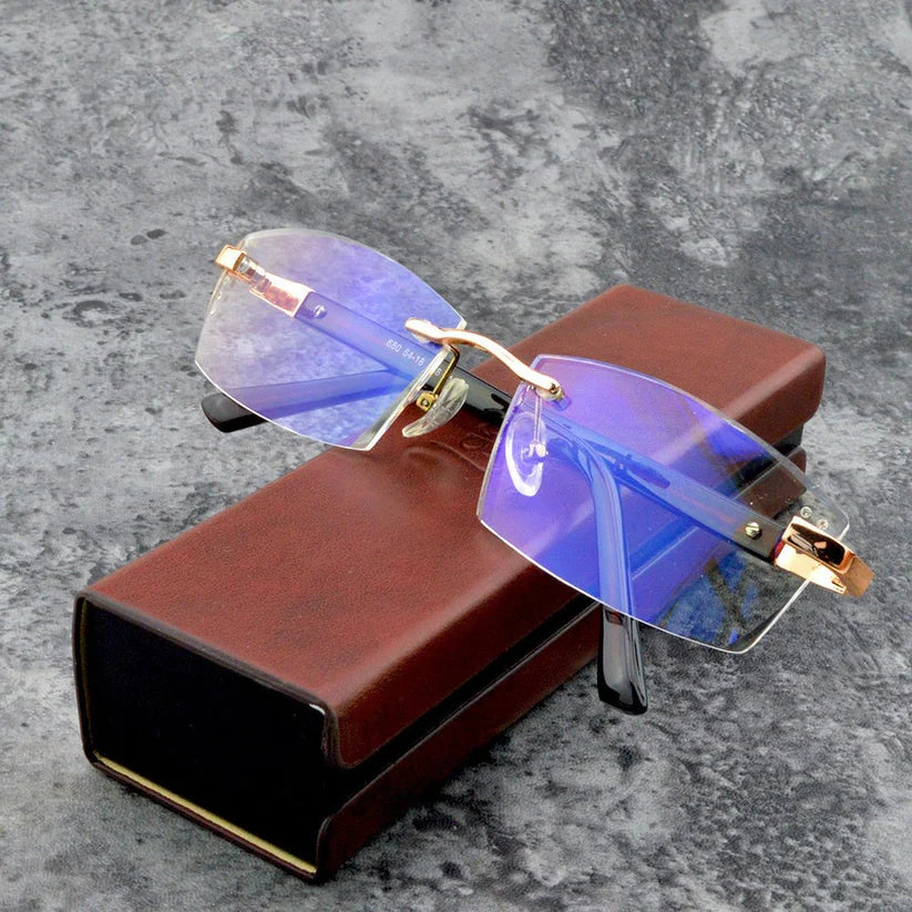 💥 LIMITED TIME OFFER!🔥Sapphire high hardness✨Anti blue progressive Far And Near Dual-Use Reading Glasses