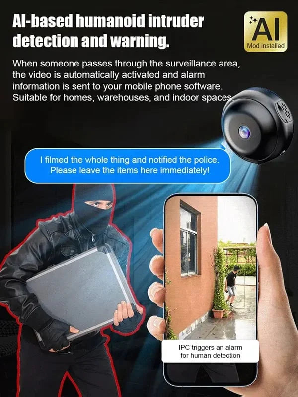 Mini WIFI Camera 1080P HD - Night Vision Included