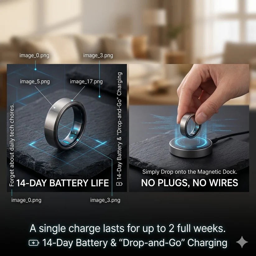 🎉 70% OFF Launch Offer🏆Ringminds® G1 Non-Invasive Smart Ring