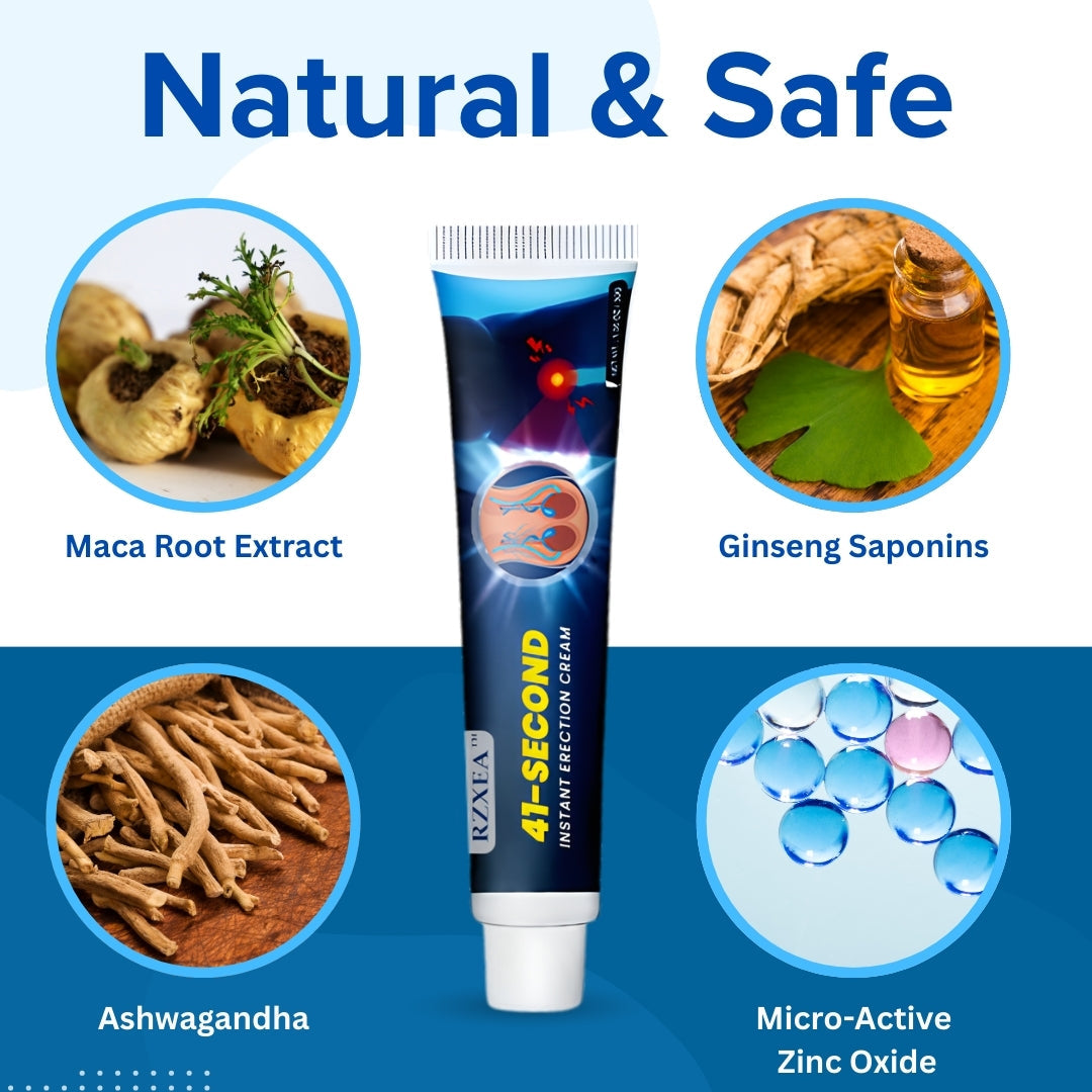 Seconds Lift, 4-Hour Thunder: RZXEA™ 41-Second Instant Erection Cream