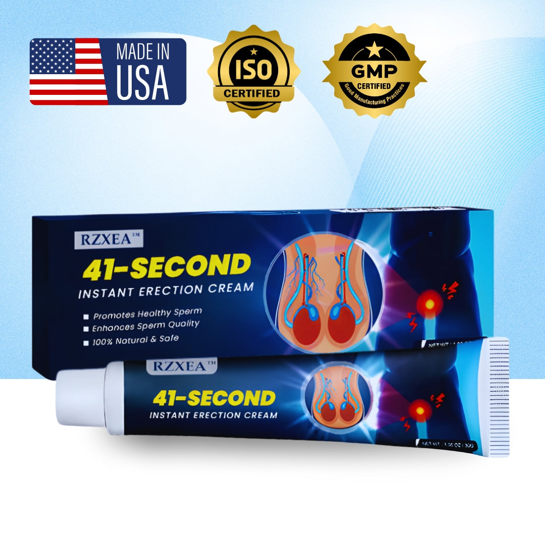 Seconds Lift, 4-Hour Thunder: RZXEA™ 41-Second Instant Erection Cream