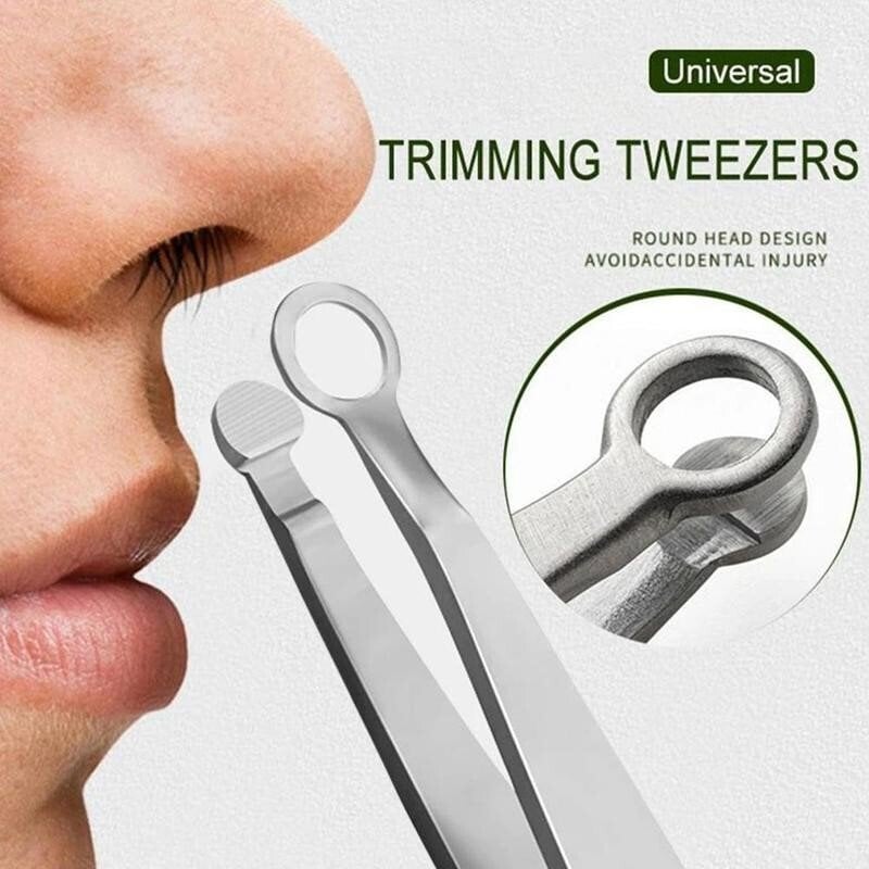 🔥🔥Unisex stainless steel round nose hair clip