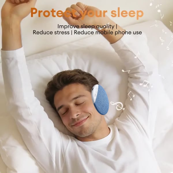 🏆🎁S1 Ultra-Thin Bluetooth Pillow Speaker – Bluetooth 6.0 Bone Conduction, Sleep-Friendly & Side Sleeper Comfort