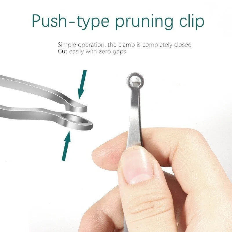 🔥🔥Unisex stainless steel round nose hair clip