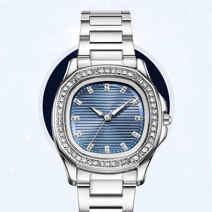 Premium Gift🎁 French style diamond square watch for women