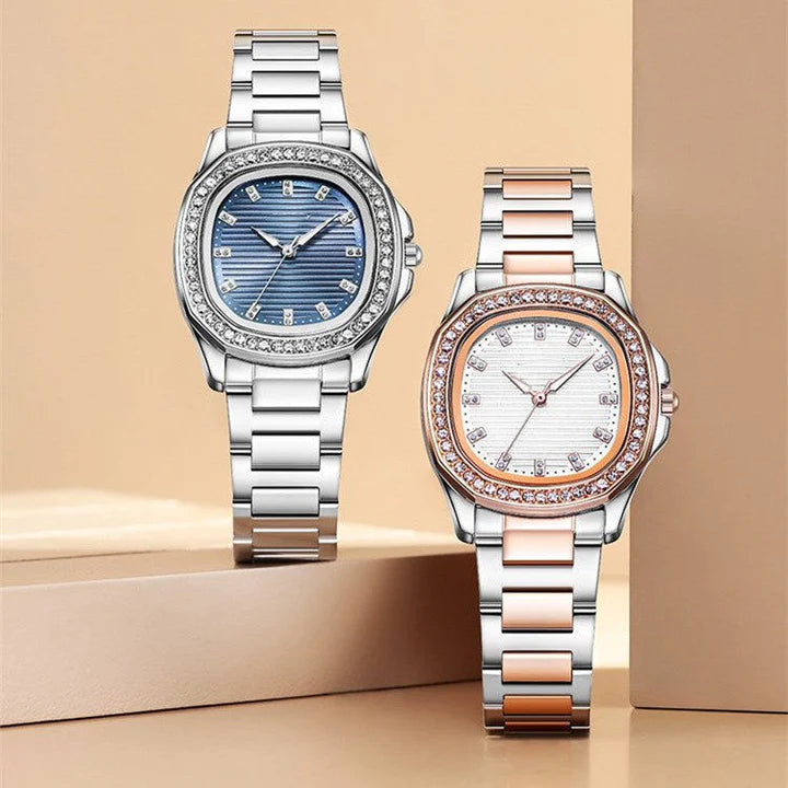 Premium Gift🎁 French style diamond square watch for women