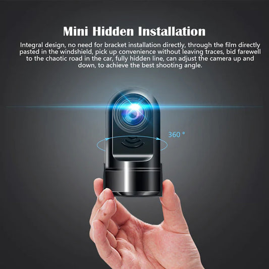 🔥 1080P HD 360° Rotating Mini ADAS Dashcam